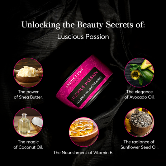 Luscious Passion - Edible Massage Candle | Natural & Vegan