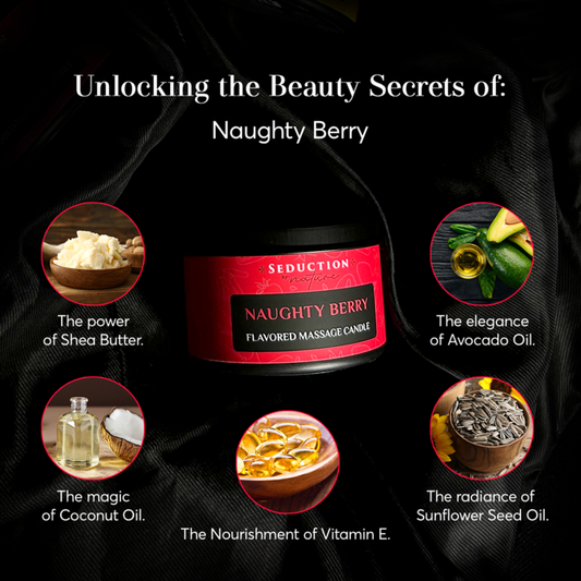 Naughty Berry - Edible Massage Candle | Natural & Vegan