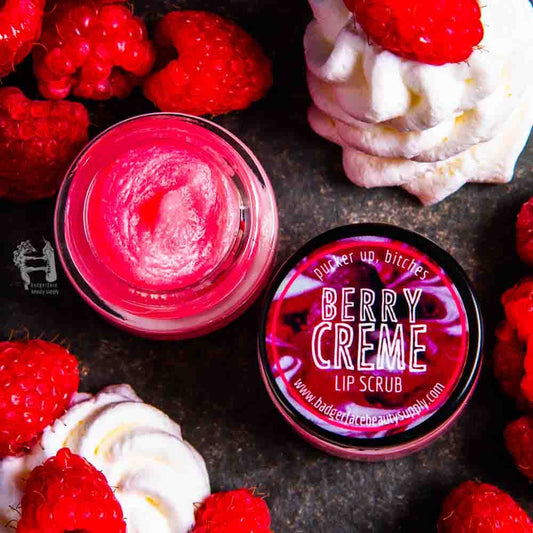 Raspberry Lip Scrub and Balm. Sugar Lip Scrub.