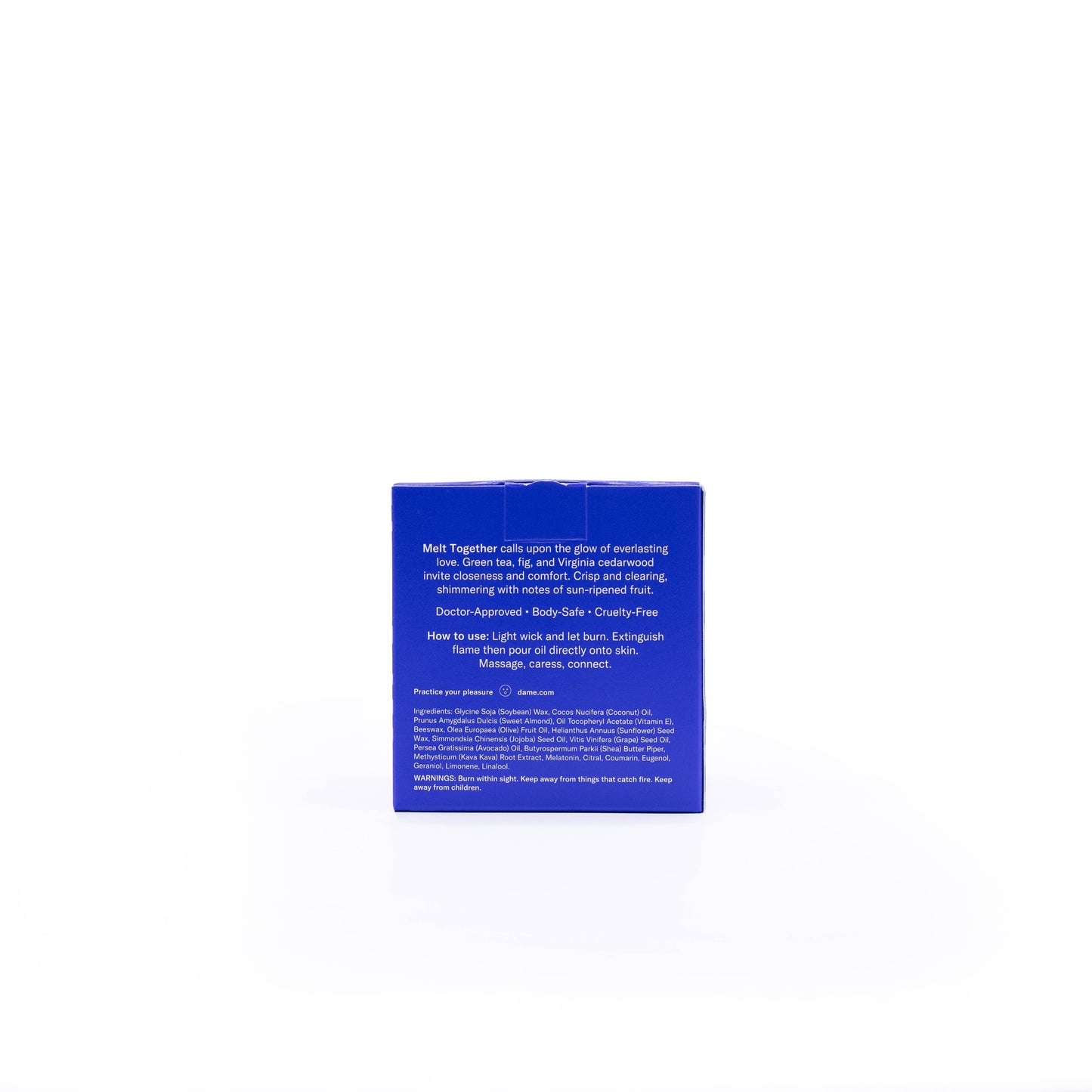 Massage Oil Candle – Melt Together | Green Tea & Fig