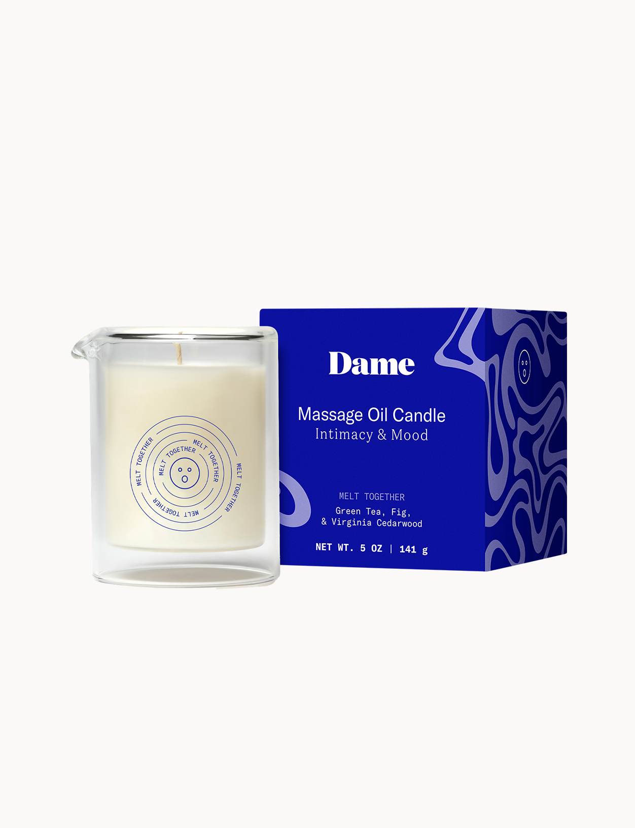 Massage Oil Candle – Melt Together | Green Tea & Fig