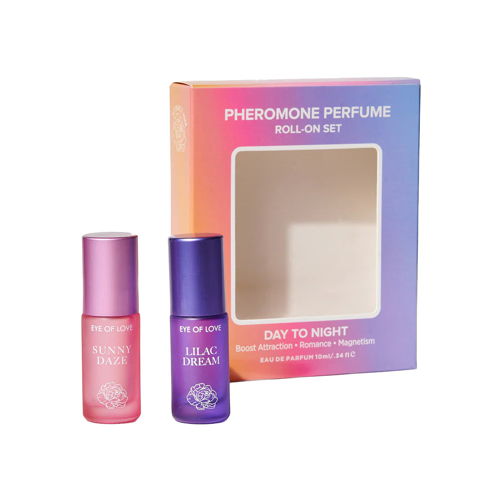 Pheromone Parfum Set 0.34 oz. Roll-On Sunny Daze/Lilac Dream