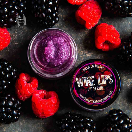 Exfoliating Wine Lip Scrub. Wine Lover Gifts.